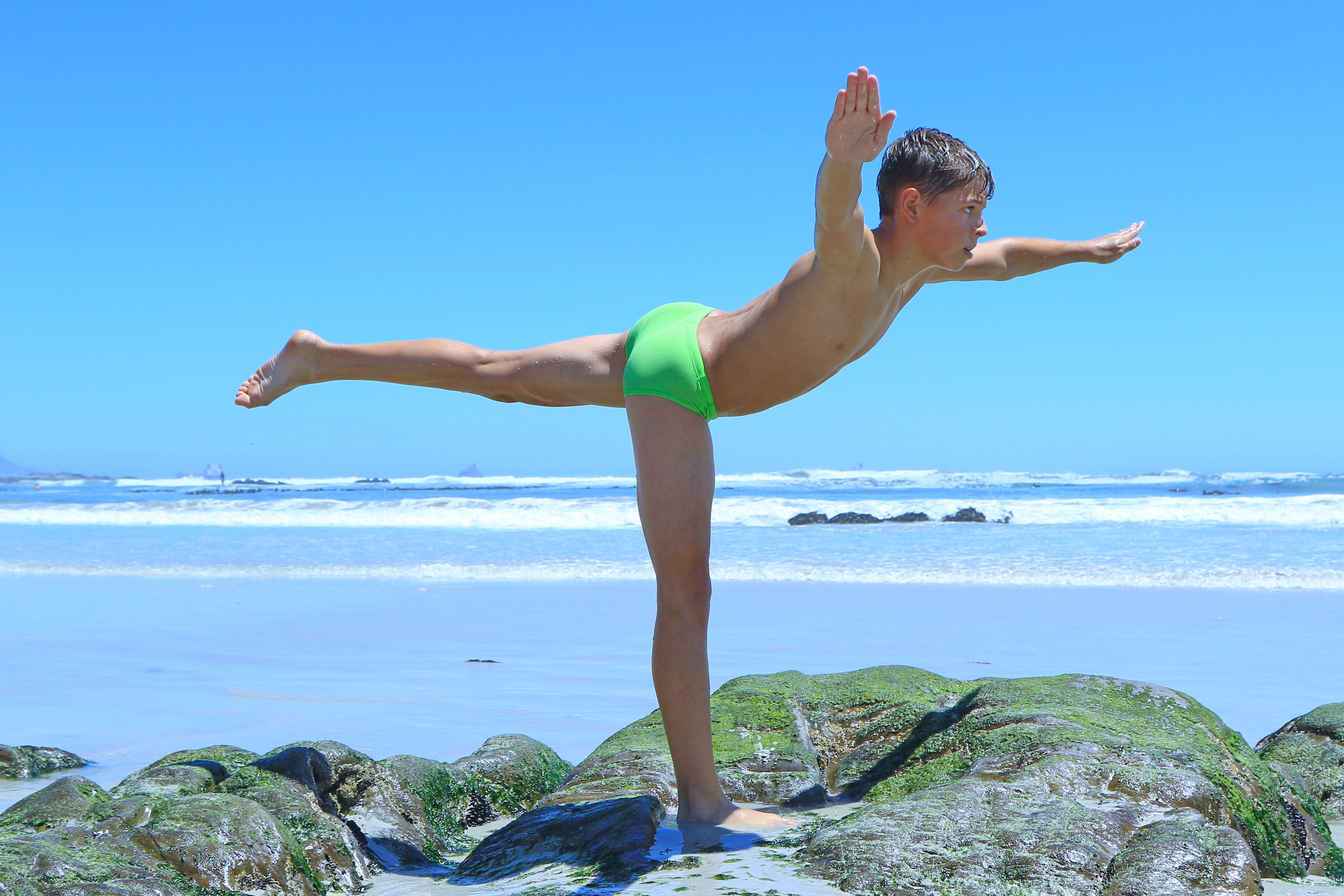 Gymnast Ben Training Beach